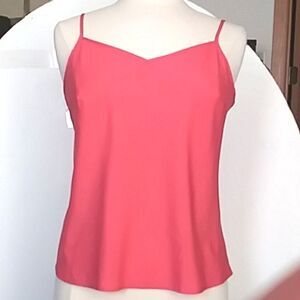 Elle Camisole Tank Top Vintage Silky Y2K Deep Coral